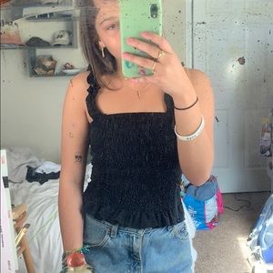 Black ruched top